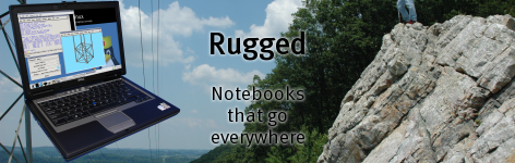   Linux laptops and noteboooks rugged enough for field work!  Check out the  MIL-SPEC rugged Tarantula CF-31, Wasp CF-19, Ant FZ-G1, and Caiman XFR.  The  semi-rugged Scarab CF-52 goes high-performance with a Core i5 and 15"  1920x1200 LCD.  The Ant FZ-G1 tablet gives you ultimate portability.           