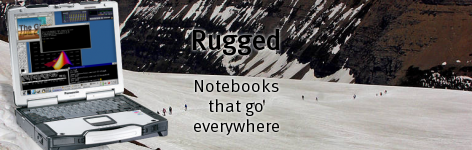   Linux laptops and noteboooks rugged enough for field work!  Check out the  MIL-SPEC rugged Tarantula CF-31, Wasp CF-19, Ant FZ-G1, and Caiman XFR.  The  semi-rugged Scarab CF-52 goes high-performance with a Core i5 and 15"  1920x1200 LCD.  The Ant FZ-G1 tablet gives you ultimate portability.           